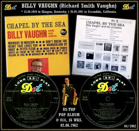 BILLY VAUGHN - HOT 100 VON 1962