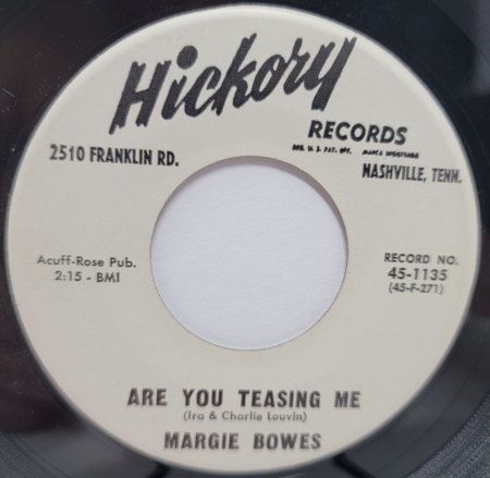 MARGIE BOWES