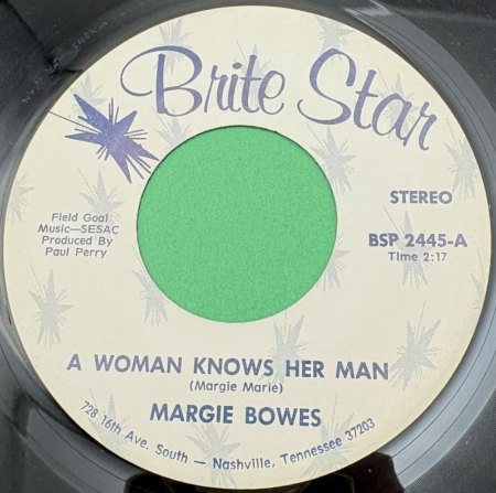 MARGIE BOWES