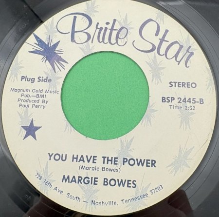MARGIE BOWES
