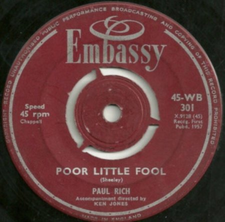 POOR LITTLE FOOL - Original und deutsche Coverversion