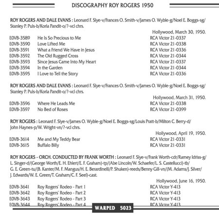 ROY ROGERS (King Of The Cowboys) & Dale Evans