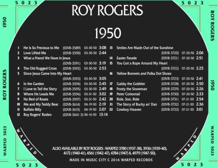 ROY ROGERS (King Of The Cowboys) & Dale Evans