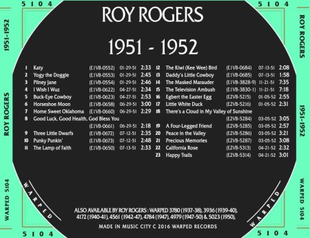 ROY ROGERS (King Of The Cowboys) & Dale Evans