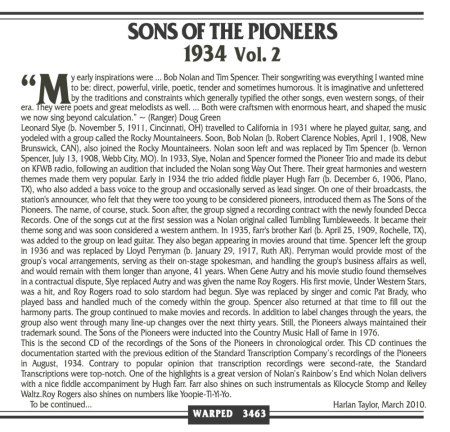 SONS OF THE PIONEERS