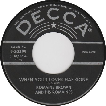 ROMAINE BROWN AND HIS ROMAINES