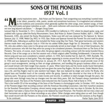 SONS OF THE PIONEERS