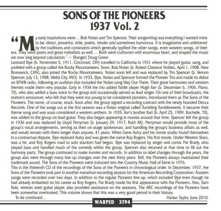 SONS OF THE PIONEERS