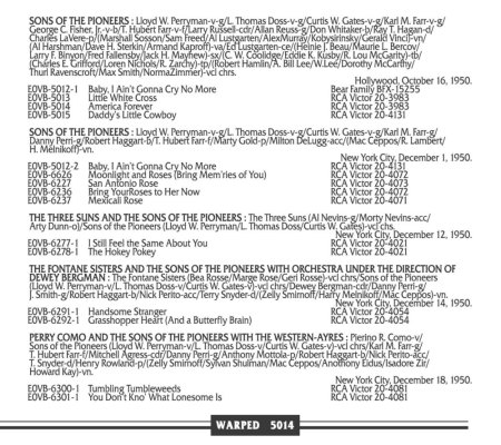 SONS OF THE PIONEERS