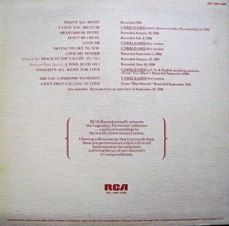 Tonight Is So Right For Love / D: Tonight’s All Right For Love