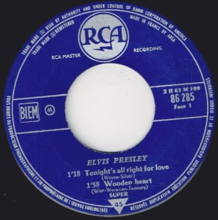 Tonight Is So Right For Love / D: Tonight’s All Right For Love