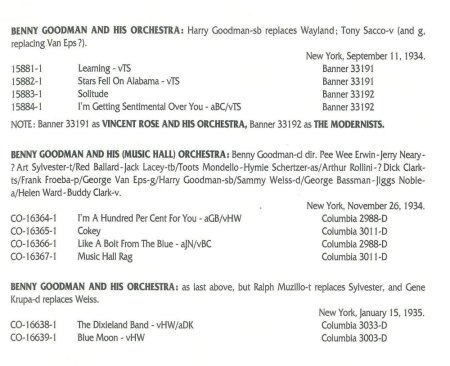 BENNY GOODMAN