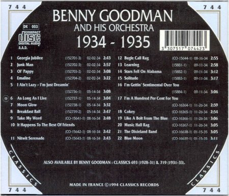 BENNY GOODMAN