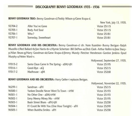BENNY GOODMAN