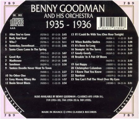 BENNY GOODMAN