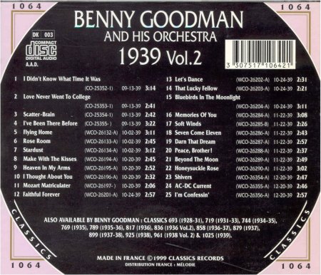 BENNY GOODMAN