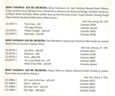 BENNY GOODMAN