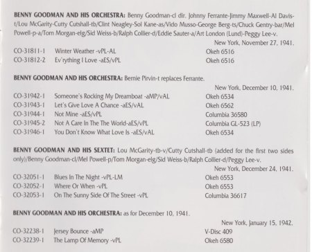 BENNY GOODMAN