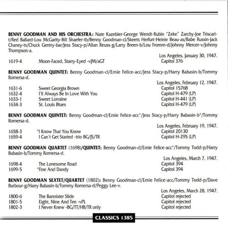 BENNY GOODMAN