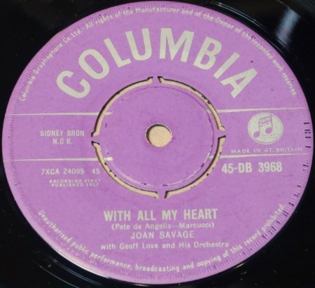 (Le) GONDOLIER/WITH ALL MY HEART