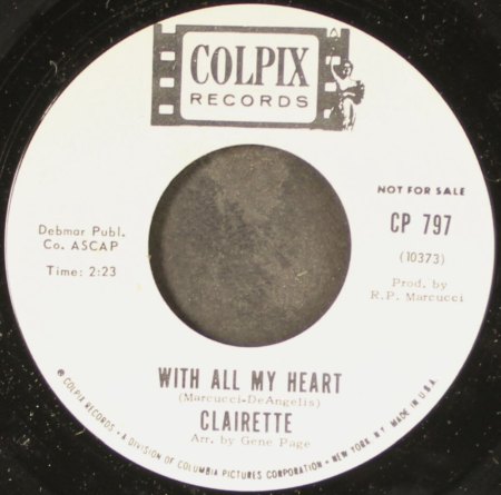 (Le) GONDOLIER/WITH ALL MY HEART