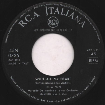 (Le) GONDOLIER/WITH ALL MY HEART