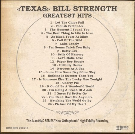 TEXAS BILL STRENGTH