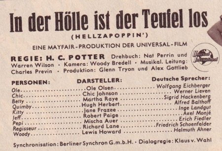 Hellzapoppin' - In der Hölle ist der Teufel los