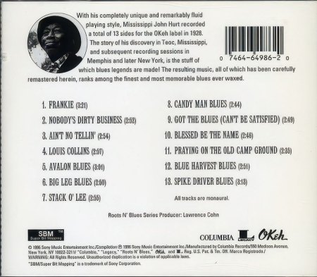 MISSISSIPPI JOHN HURT