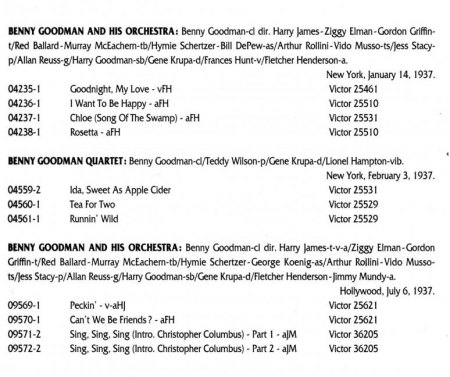 BENNY GOODMAN