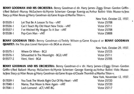 BENNY GOODMAN