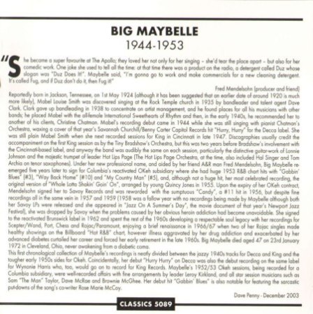 BIG MAYBELLE (Smith) - R&B Woman (6)