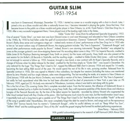 GUITAR SLIM (Eddie Jones)