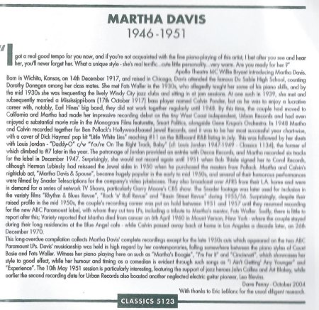 MARTHA DAVIS