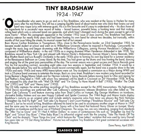 TINY BRADSHAW
