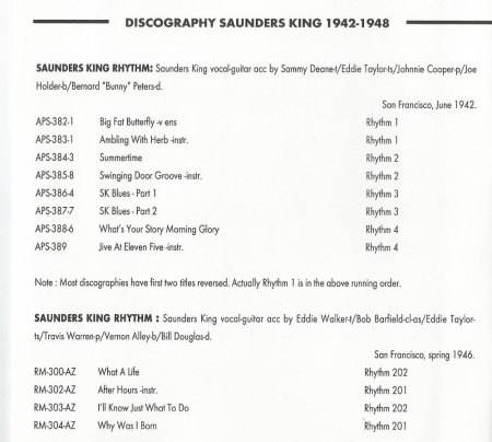 SAUNDERS KING