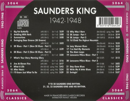 SAUNDERS KING