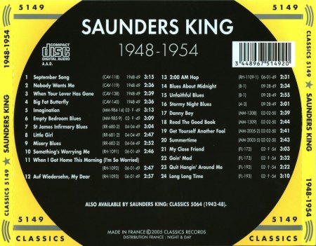 SAUNDERS KING