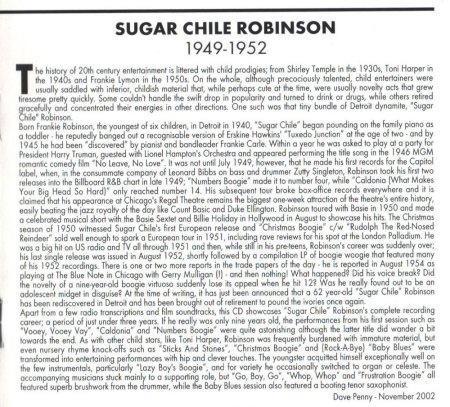 SUGAR CHILE ROBINSON