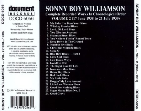 SONNY BOY WILLIAMSON I - III