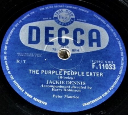 The PURPLE PEOPLE EATER - Original und Coverversion