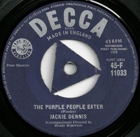 The PURPLE PEOPLE EATER - Original und Coverversion