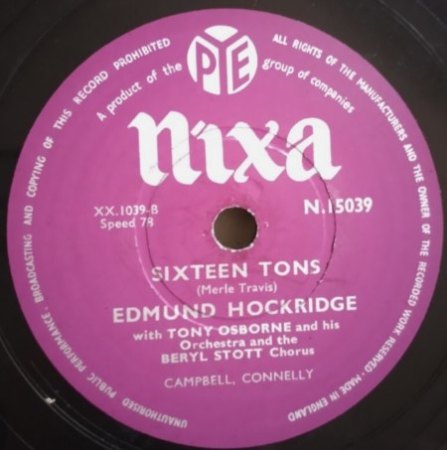 Sixteen Tons -Tennessee Ernie Ford und deutsche Covers
