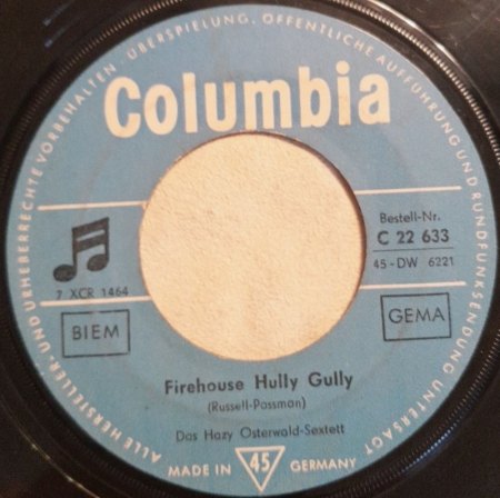 Osterwald, Hazy - auf dem Columbia-Label