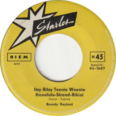 BRANDY RAYLANT - Itsy Bitsy /Don´t dilly dally Sally Starlet