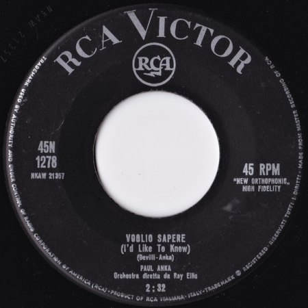 Beispiele für die Zusammenarbeit der deutschen RCA mit der RCA Italiana