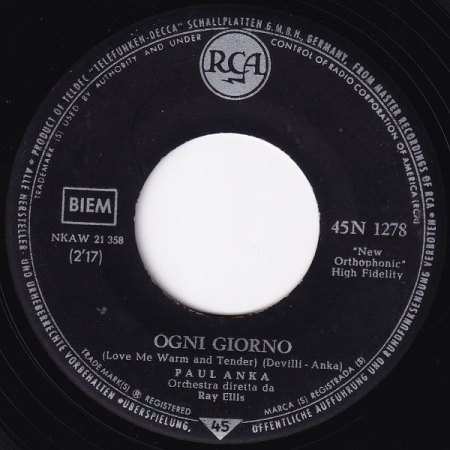 Beispiele für die Zusammenarbeit der deutschen RCA mit der RCA Italiana