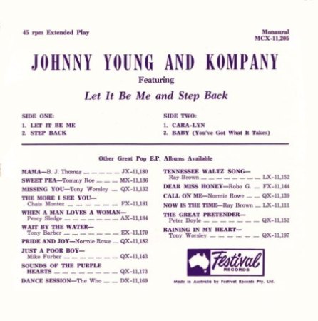 JOHNNY YOUNG  (NL dann Australien)