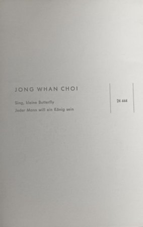 JONG WHAN CHOI/LILIFA und SACHIKO NISHIDA