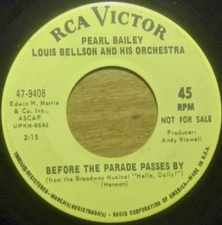 PEARL BAILEY, Sängerin und Schauspielerin